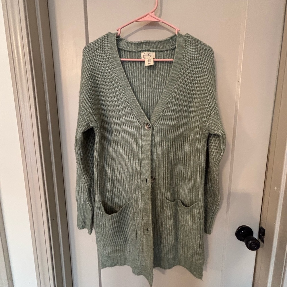 Jessica Simpson Sage Green Cardigan